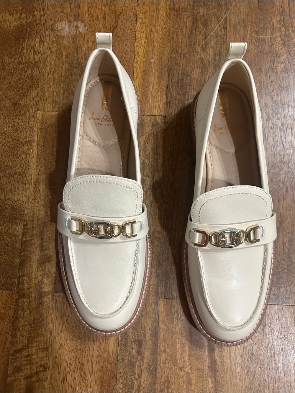 Sam Edelman Women's Christy Loafers in Ivory size 8 - Picture 2 of 6